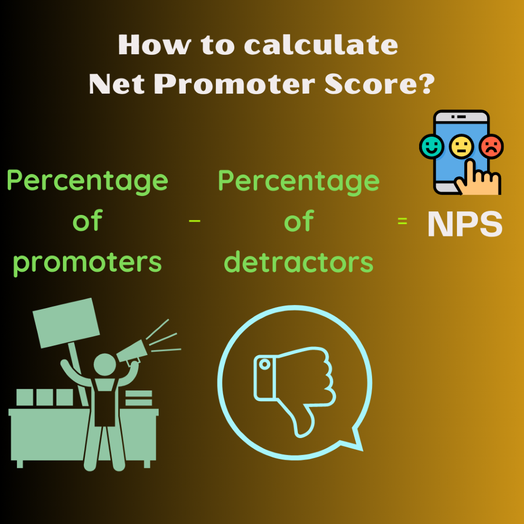How to calculate 
Net Promoter Score? 
Percentage 
of 
promoters 
Percentage 
of 
detractors 
o 
NPS 
